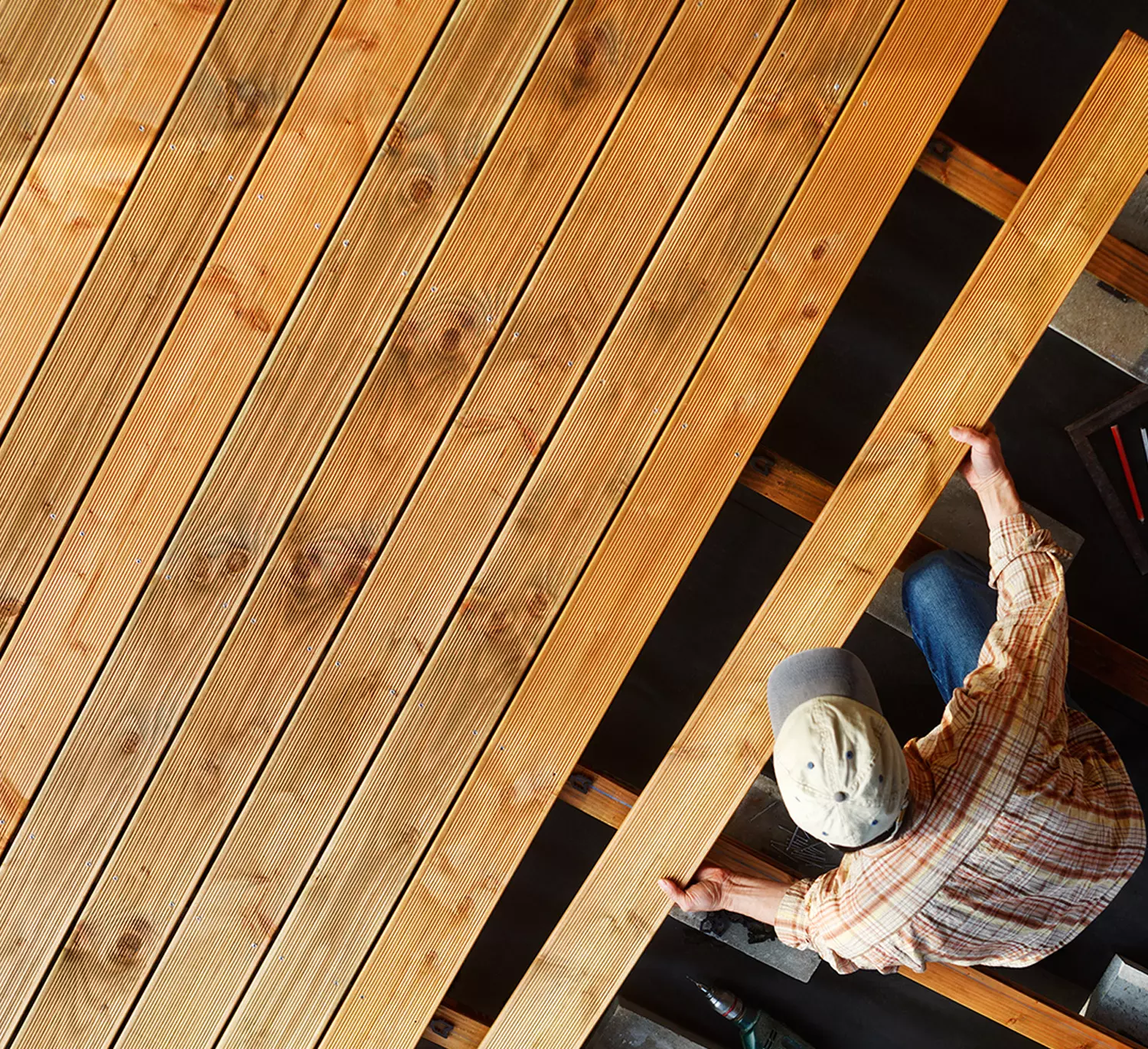 pose de terrasse en bois dans l'Hérault